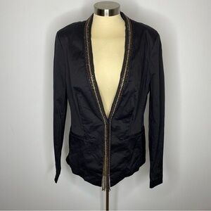Rock & Republic Black Rhinestone Trim Jacket